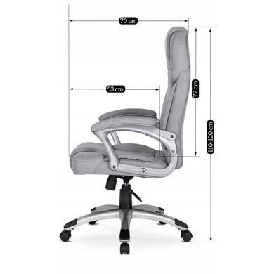 Стілець офісний поворотний MEBEL ELITE BARNI 2 тканина Cірий фотографія