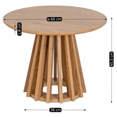 Журнальний столик HARPER MEBEL ELITE 60x60 Дуб фотографія