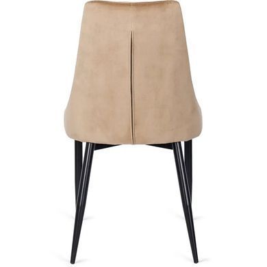 Стул бархатный MEBEL ELITE CORK Velvet, Бежевый фотография