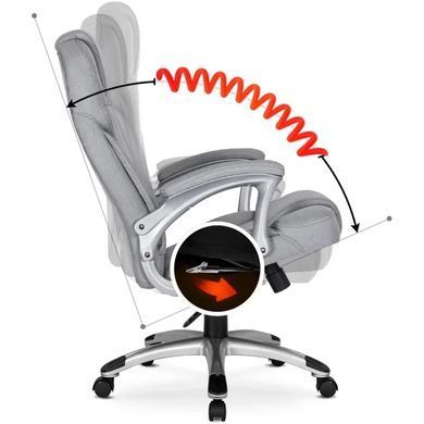 Стілець офісний поворотний MEBEL ELITE BARNI 2 тканина Cірий фотографія