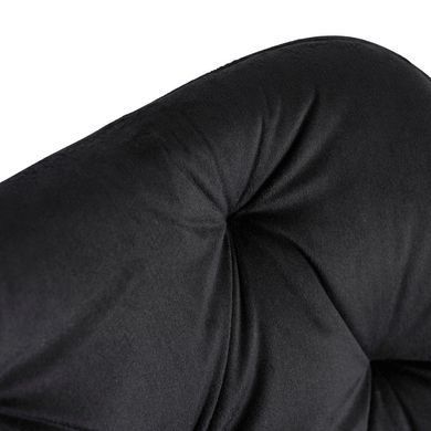 Стілець офісний поворотний оксамитовий MEBEL ELITE KONOR Velvet Чорний/золото фотографія