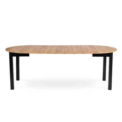 Стіл розкладний круглий MEBEL ELITE JAMES 102(222)х102 см Дуб крафт фотографія