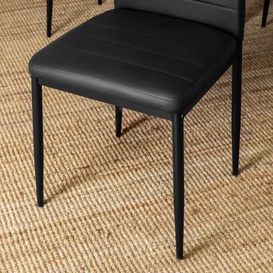 Стул MEBEL ELITE NARIS, экокожа: черный фотография