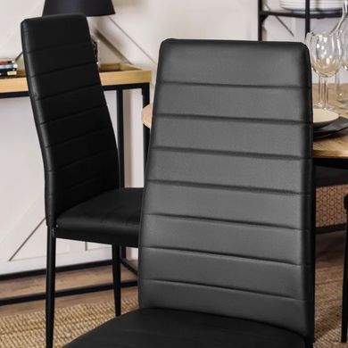 Стул MEBEL ELITE NARIS, экокожа: черный фотография