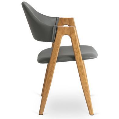 Стул MEBEL ELITE WILLY экокожа Серый фотография