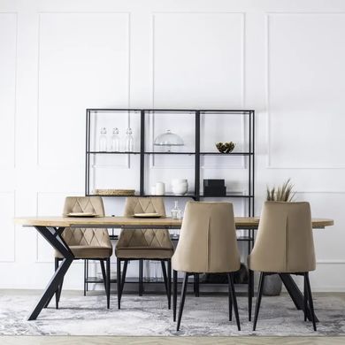 Стул бархатный MEBEL ELITE CORK Velvet, Бежевый фотография