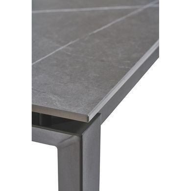 Стол Обеденный BRIGHT GREY MARBLE Concepto 102/142x70 Керамика Серый Мрамор фотография