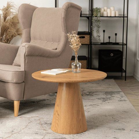 Журнальний столик CARLY MEBEL ELITE 60x60 Дуб фотографія
