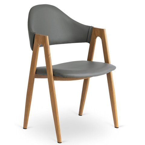 Стілець MEBEL ELITE WILLY екошкіра Сірий фотографія