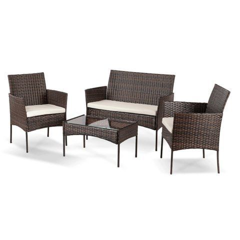 Комплект садових меблів MEBEL ELITE MISSISIPI Коричневий