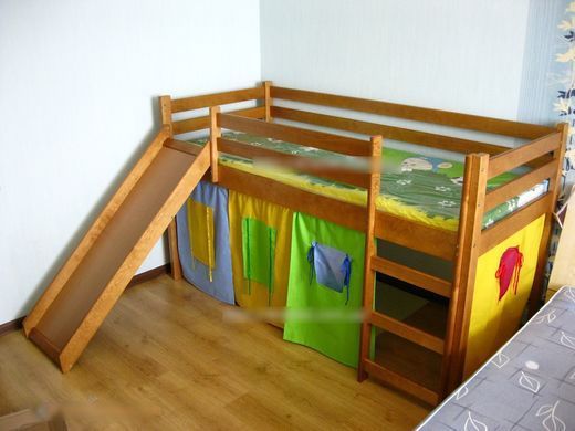 Кровать детская NEO PLUS Halmar 89x197 Ольха фотография
