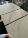 Стол раскладной DETROIT CERAMIC Intarsio 140(180)x80 Белый Эффект Мрамора