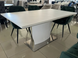 Стол раскладной DETROIT CERAMIC Intarsio 140(180)x80 Белый Эффект Мрамора