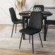 Стілець оксамитовий MEBEL ELITE IBIS Velvet, Чорний