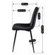 Стілець оксамитовий MEBEL ELITE IBIS Velvet, Чорний
