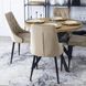 Стул бархатный MEBEL ELITE CORK Velvet, Бежевый