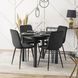 Стілець оксамитовий MEBEL ELITE IBIS Velvet, Чорний