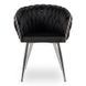 Стілець оксамитовий MEBEL ELITE SORELLA Velvet Чорний / хром