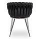 Стілець оксамитовий MEBEL ELITE SORELLA Velvet Чорний / хром