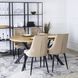 Стул бархатный MEBEL ELITE CORK Velvet, Бежевый