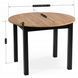 Стіл розкладний круглий MEBEL ELITE JAMES 102(222)х102 см Дуб крафт