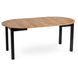 Стіл розкладний круглий MEBEL ELITE JAMES 102(222)х102 см Дуб крафт