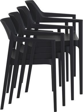Стілець Siesta Onto Tulum Armchair Black фотографія