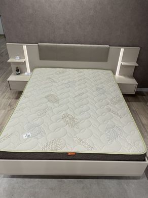 Ліжко (каркас) Perfect Home Даст / Dast 160 з приліжковими тумбами та м'яким ізголів'ям Беж фотографія