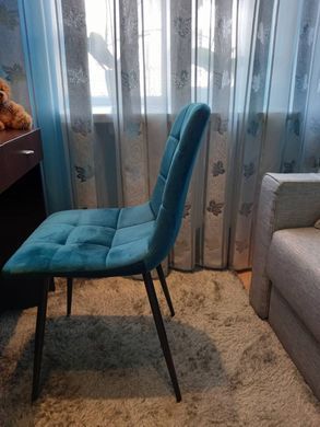 Стул MILA Velvet Signal Бирюзовый фотография