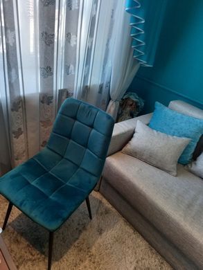 Стул MILA Velvet Signal Бирюзовый фотография