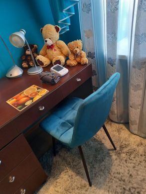 Стул MILA Velvet Signal Бирюзовый фотография