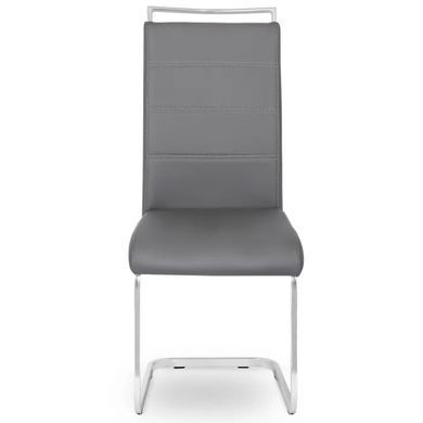 Стул MEBEL ELITE LOCA, экокожа Серый фотография