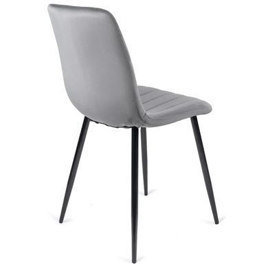 Стул бархатный MEBEL ELITE IBIS Velvet, Серый фотография