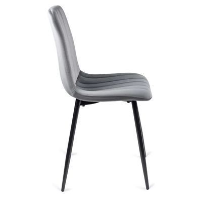 Стул бархатный MEBEL ELITE IBIS Velvet, Серый фотография