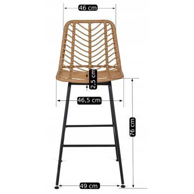 Барный стул MEBEL ELITE JERRY Ротанг фотография