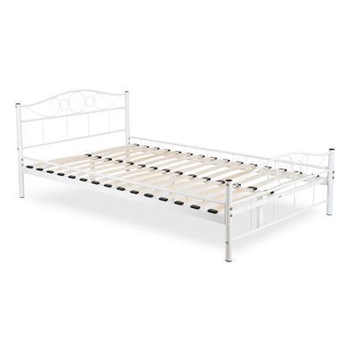 Кровать металлическая 160x200 см MEBEL ELITE GRIFFIN Белый фотография