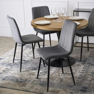 Стул бархатный MEBEL ELITE IBIS Velvet, Серый фотография