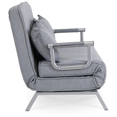 Крісло двомісне розкладне MEBEL ELITE BART 2 Сірий фотографія