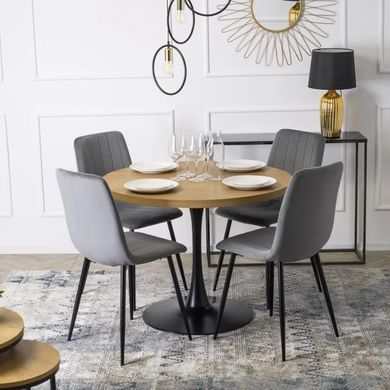 Стул бархатный MEBEL ELITE IBIS Velvet, Серый фотография