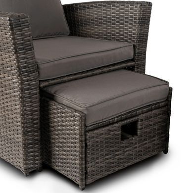Комплект садових меблів MEBEL ELITE DELGADO Сірий
