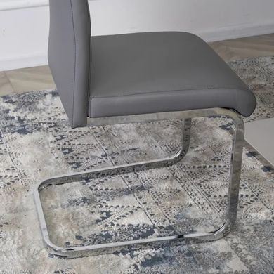 Стул MEBEL ELITE LOCA, экокожа Серый фотография