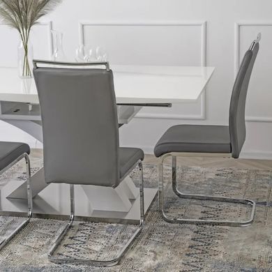 Стул MEBEL ELITE LOCA, экокожа Серый фотография