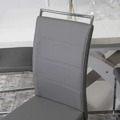 Стул MEBEL ELITE LOCA, экокожа Серый фотография