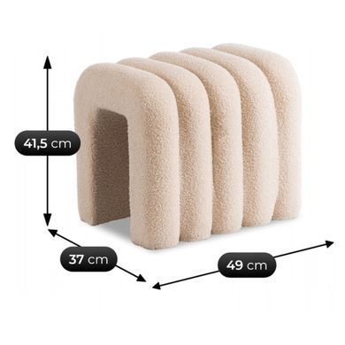 Пуф MEBEL ELITE PIKSEL Беж фотографія