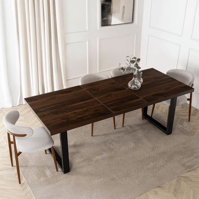 Стіл розкладний MEBEL ELITE EDWIN 160(260)х90 см Горіх фотографія