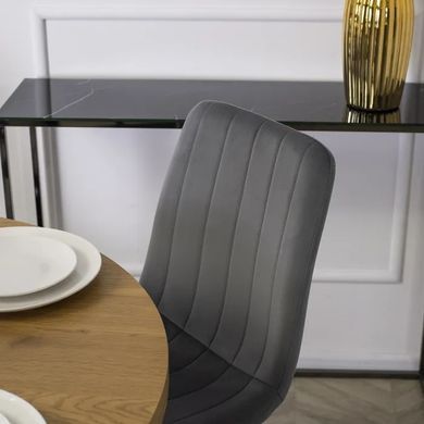 Стул бархатный MEBEL ELITE IBIS Velvet, Серый фотография