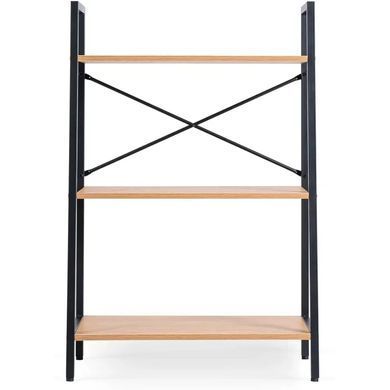 Стеллаж MEBEL ELITE VIOR Золотой дуб / Черный фотография