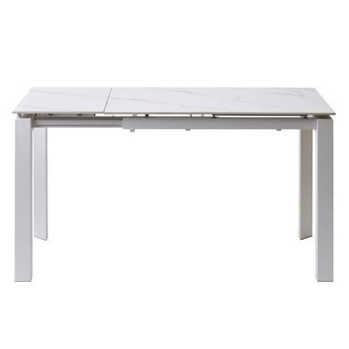 Стол Обеденный BRIGHT WHITE MARBLE Concepto 102/142x70 Керамика Белый Мрамор фотография