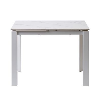 Стол Обеденный BRIGHT WHITE MARBLE Concepto 102/142x70 Керамика Белый Мрамор фотография