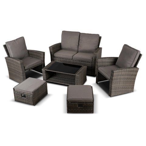 Комплект садових меблів MEBEL ELITE DELGADO Сірий